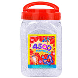 Praisebank Pony Beads, 4500pcs 6x9mm, Wholesale Beads, Bracelets Jewelry Making, Arts & Crafts(Clear)