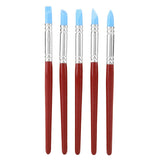5Pcs Rubber Tip Paints Silicon Brushes Sculpture Pottery Clay Shaping Carving Tool