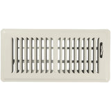 Shoemaker Manufacturing, Khaki Light, 4x12, Premium Floor Register, All Steel Heavy Duty Vent Cover