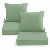 Summsun Outdoor Patio Cushions, 19 x 19 Inch, Sage Green, Set of 2