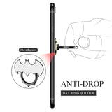 Bat Phone Ring Stand Holder - OATSBASF Cell Phone Ring Holder Finger Grip 360 Degree Rotation Compatible with iPhone 12/11 Pro M