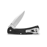 Buck Knives 112 Slim Select Folding Lockback Pocket Knife With Thumb Studs And Removable/Reversible Deep Carry Pocket Clip, Nylo