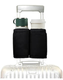 Lextavis Luggage Cup Holder Taller & Bigger Size Caddy Compatible With All Trolly Bags With Handles. With Dual Pouch For Phone, 