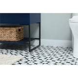 Elegant Decor Sloane 36 Mdf And Steel Single Bathroom Vanity In Blue