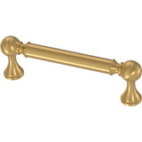 FRANKLIN BRASS Classic Farmhouse (10-Pack) Cabinet Handles 3-3/4 Hole Center Pulls | Modern Gold Hardware Kitchen Door, Drawers,