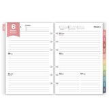2026 Weekly & Monthly Planner Refills for A5 6-Ring Binders, Jan 2026 - Dec 2026, Forvencer 6-Hole Punched Planner Inserts with 