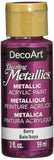 DecoArt Dazzling Metallics Paint, 2Ounce, Berry