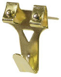 Hillman hanginghardware 122194 Brass Professional Picture Hangers (40lb) 5 Pack, No Size, 5 Piece