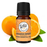 Wild Essentials Orange Sweet 100% Pure Essential Oil - 10ml, Therapeutic Grade, Made and Bottled in The USA