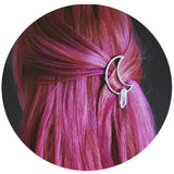 Crystal Moon Hair Clip Bin Barrette for Long Hair Stick Slide Irish Hair Accessories (moon1)