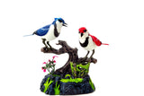 Az Import & Trading BC513AB Singing & Chirping Birds - Realistic Sounds and Movements - Blue Jays