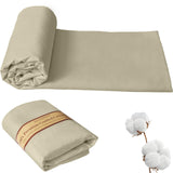 KEPYDRMTF 58  Wide 100% Combed Cotton Fabric By The Yard, Khaki Fabric, Soft and Durable, Quilting Material for Sewing and DIY 