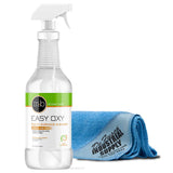 Easy Oxy Marble & Granite Cleaner MultiPurpose Cleaner For Natural Stone 32 oz Premium Microfiber Cloth Bundle 2 Items