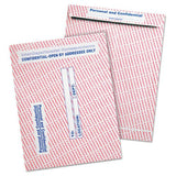 Gray/Red Paper Gummed Flap Confidential Interoffice Envelope, 10 x 13, 100/Box