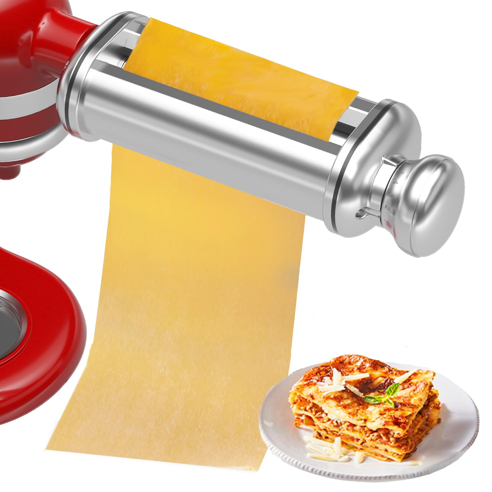 Pasta Roller Attachment for All KitchenAid Stand Mixer, Pasta Maker for Kitchen Aid Accessories and Attachments, Noodle Dough Ro