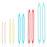 10Pcs Crochet Hook Set For Beginners, Aluminum Hooks With Plastic Needles, Crochet Tools And Accessories Kit For Sewing Knitting