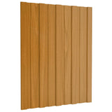 vidaXL Roof Panel 36 pcs Natural 23.62 x 17.72 in Galvanised steel