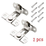 (2 pcs) The 90 Door Buckle Bolt barn Door Lock Right Angle Bending Latch hasp Toilet Doors and Windows