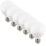 Maxxima g25 LED Light Bulb, E26 Base globe Bathroom Vanity Makeup Mirror Light Bulbs, 40 Watt Equivalent, 450 Lumens 2700K Warm 