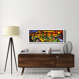 Vallata Al Tramonto-Paper Art-56,,X20,,