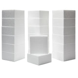 Juvale 20 Pack Foam Blocks for Crafts, Polystyrene Brick Rectangles for Floral Arrangements, Art Supplies (White, 4 x 4 x 2 in)