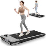FUNMILY Treadmills for Home,2.5HP Under Desk Walking Pad Treadmill,300 lbs Weight Capacity Portable Running Machine with Remote 