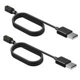 Compatible for LIGE Smart Watch Charger, Magnetic USB Replacement Charging Cable Compatible with LIGE Smart Watch (2 Pack-Black+