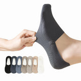 Harinirdosh MenS Socks Comfortable Dotted Cotton Material Ankle Length AntiSolid Skid Ultra Low Cut Non Socks Free Size (Multi