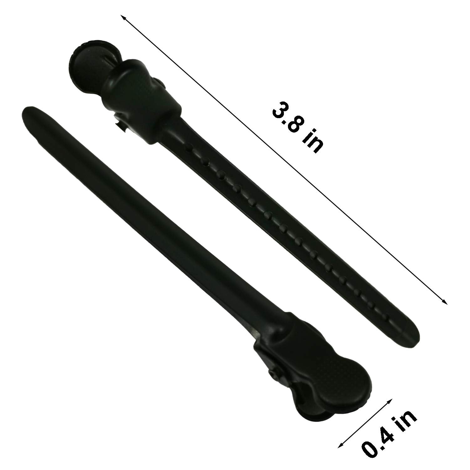 12Pcs Dividing Duck Bill Clips, Clamp Hair Styling Clips Hairpin Metal Hairdressing Sectioning For Salon Styling Tools (Black)
