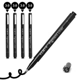 KEMYR 4 Micro Fine liner Drawing Art Pens Calligraphy Pens: 3.0 Size Black Art supplies Waterproof Archival Black Ink Markers Fo