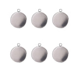 20pcs Tray Pendant for Jewelry Making Kits Stainless Steel Round Bezel 25x25mm