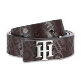 Tommy Hilfiger MenS Leather Belt Ernest Brown, Size L 1M | Stylish Belt For MenS | Adjustable