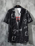 Lookmark Casual Cotton Blend Shirt For Men Shirt For Men(Shirt 44-Xxl) Black