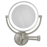 Zadro 11 LED Wall Mounted Makeup Mirror 5X/1X Shaving Mirror Plug in or Battery Operated Vanity Mirrors for Wall (Large | 5X/1X 