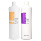 Fanola No Yellow Shampoo & Nutri Care Restructuring Conditioner 33.8 oz / 2pk Anti Brass Depositing Purple Shampoo Toner for B