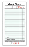Adams Guest Check Pads, Single Part, Perforated, White, 32/5 x 63/4 , 50 Sheets/Pad, 5 Pads/Pack (525SWMT)