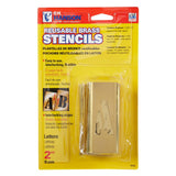 Stencil SetLetter 2 Brass 33Pcs.