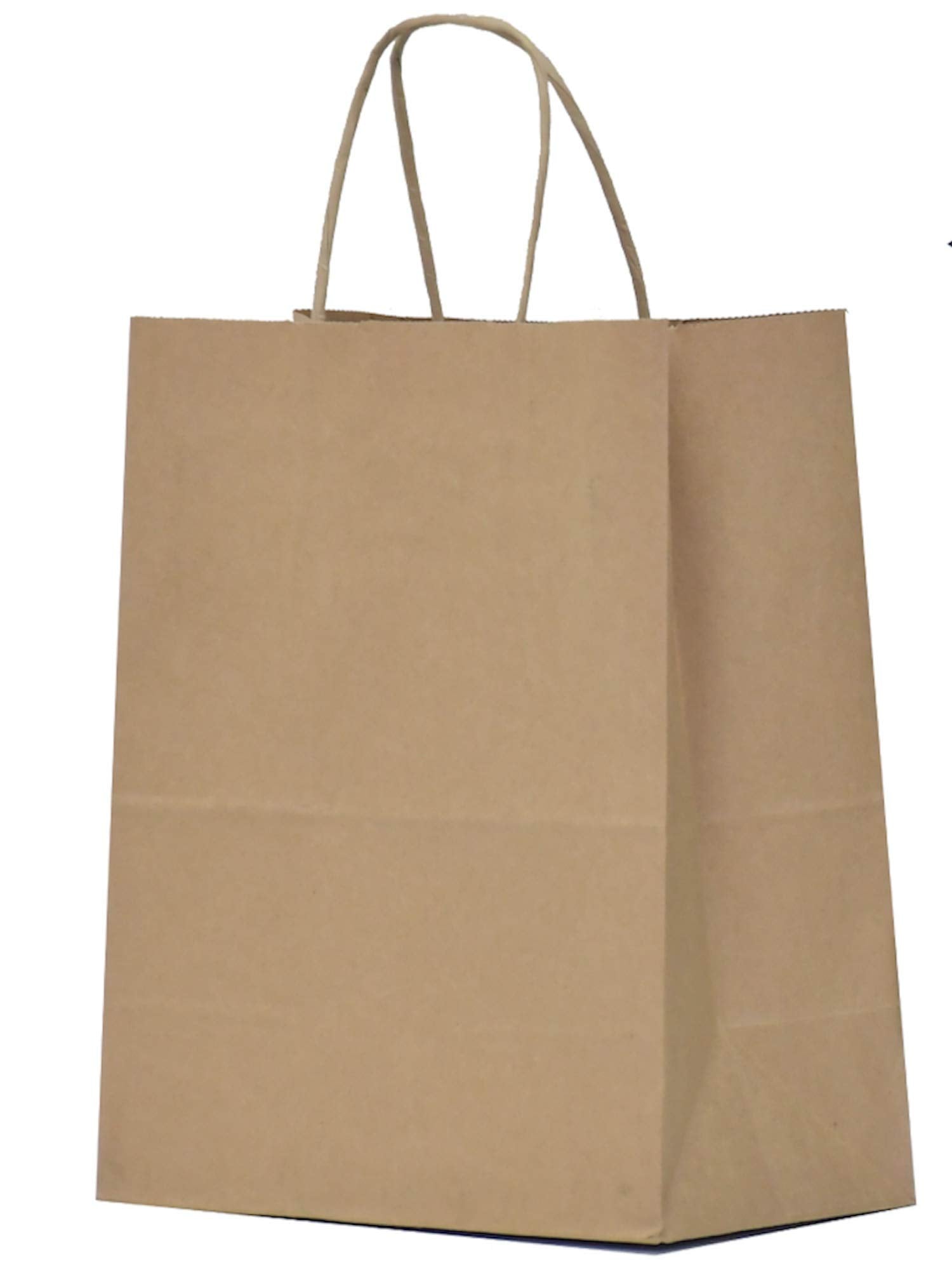 Qutuus Kraft Paper Bags With Handles Bulk 8X4.5X10 100 Pcs Brown Paper Gift Bags Bulk Medium Size Kraft Bags, Brown Bags, Shoppi