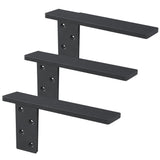 Free Hanging Side Wall Floating Shelf Bracket 3 Pack 18 Inch Heavy Duty Countertop Support Bracket for Breakfast Bars Cabinet Gr