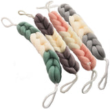 SUNBIRD : 4 Packs Long Stretch Back Sponge with Rope Handles Back Scrubber Bath Shower Mesh Sponge Exfoliating Body Scrub