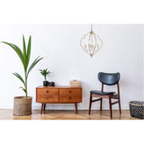 Living District Sandara 4-Light Mid-Century Metal Pendant In Weathered Dove