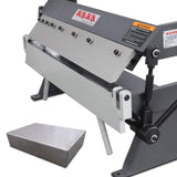 KAKA INDUSTRIAL W2420A, 24 inch Pan and Box Brake,20 Ga. with 5 Adjustable Removable Fingers,Sheet Metal Precision Pan and Box 