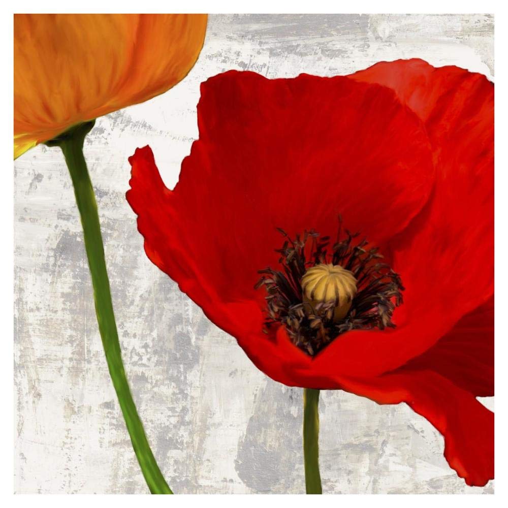 Summer Poppies I-Paper Art-38,,X38,,