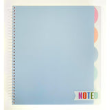 Carolina Pad Noted Premium 5Subject Subject Notebooks, College Ruled, 150 Sheets, Assorted Colors (17514)