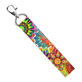 Isee 360 Rangoli Pattern Lanyard Bag Tag With Swivel Lobster For Gift Luggage Bags Backpack Laptop Bags Students Employees L X H