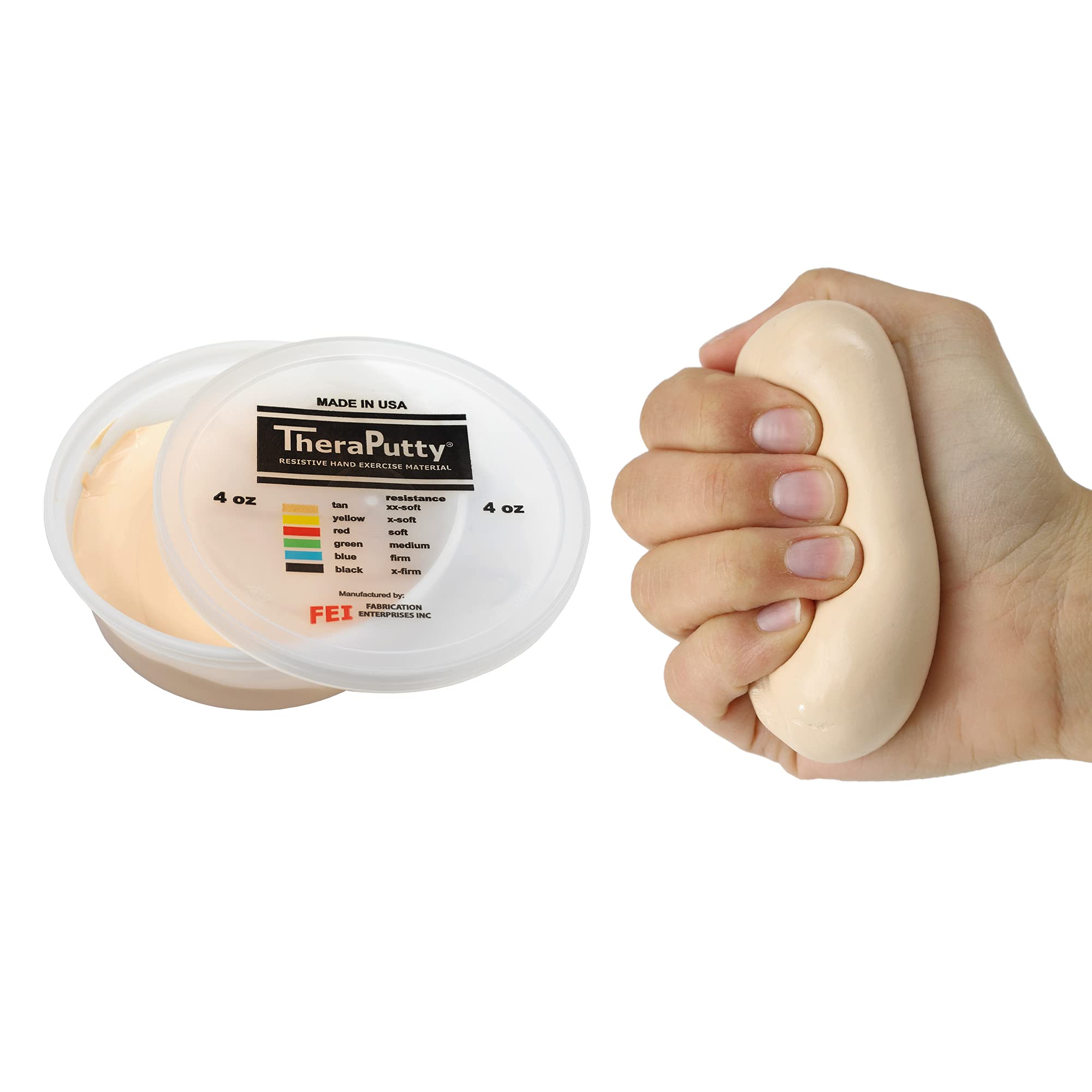 Cando 10-0958 Theraputty Standard Hand Exercise Putty, Xx-Soft, 4Oz