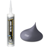 Titebond WeatherMaster Metal Roof Sealant, Gray 9.5 Oz. (12 Pack) - Premium Polymer Caulk for Aluminum, Copper, Galvanized Steel