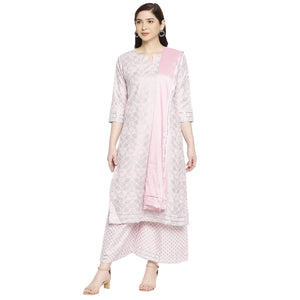 Gosriki Women'S Cotton Straight Kurta With Palazzo & Dupatta (Doli Pink_Gsk_Xxl-Go_Pink_Xx-Large),Pink,2,B09KN3DP5G