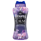 Downy Infusions In Wash Scent Booster Beads, CALM, Soothing Lavender and Vanilla Bean Scent, 24 oz Laundry Beads, Downy Scent Bo