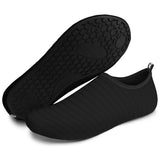 BARERUN Water Shoes Outdoor Beach Swimming Aqua Socks Barefoot Shoes for Women Men Black, 6.5-7.5 (B) US